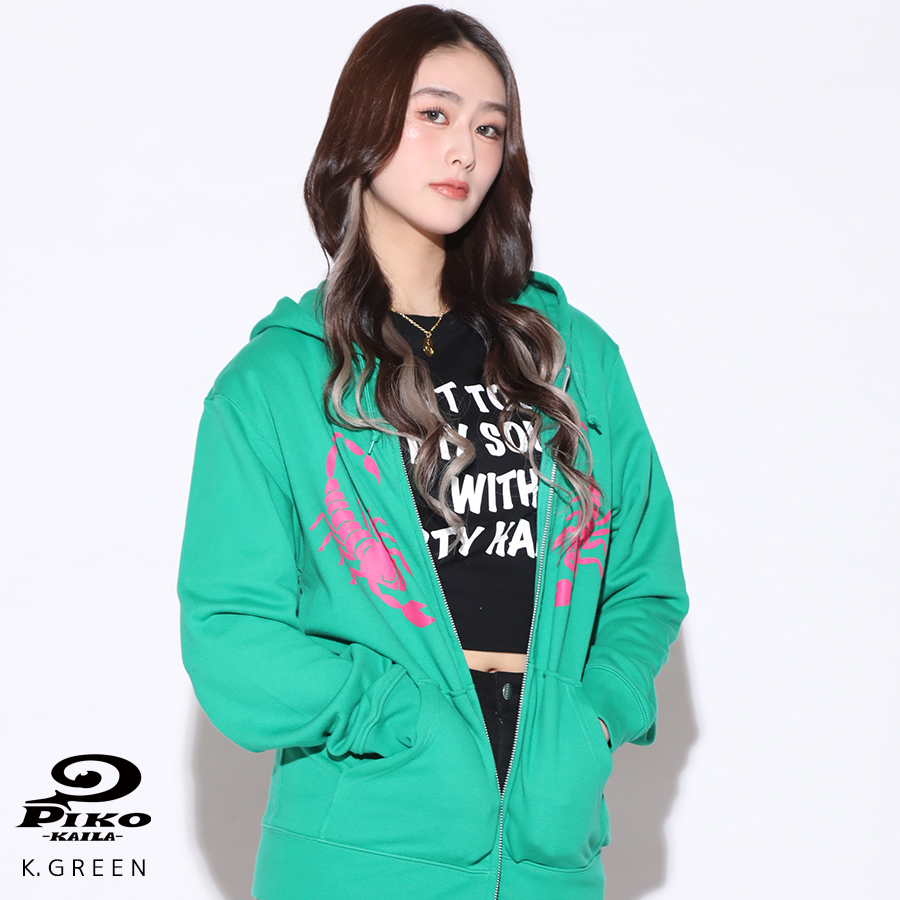 隅谷百花×PIKO KAILAコラボZIPパーカー